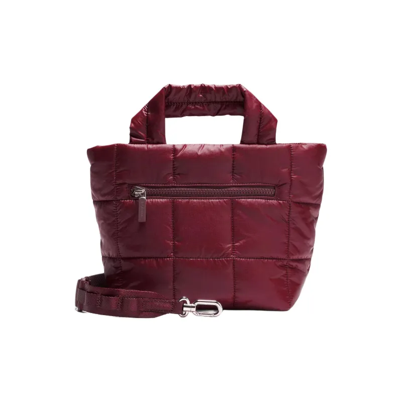 Lululemon Nylon Tote Bag Shopping Bag Shoulder Bag Crossbody Bag Handbag Mini Women's Deep Red-1
