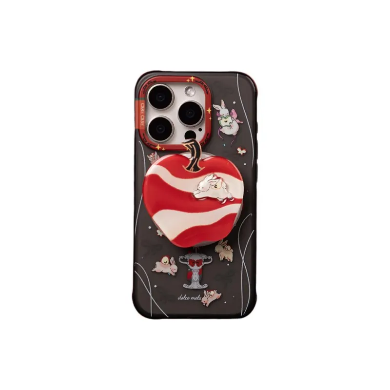CARECASE TPU Material Apple Rabbit Wonderland Magnetic Phone Case Compatible With IPhone 16 15 14 Pro Max-5