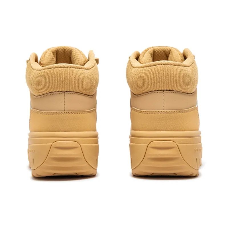 361° Trudging In The Snow Warm Slip Resistant High Top Casual Shoes Women's Khaki-3