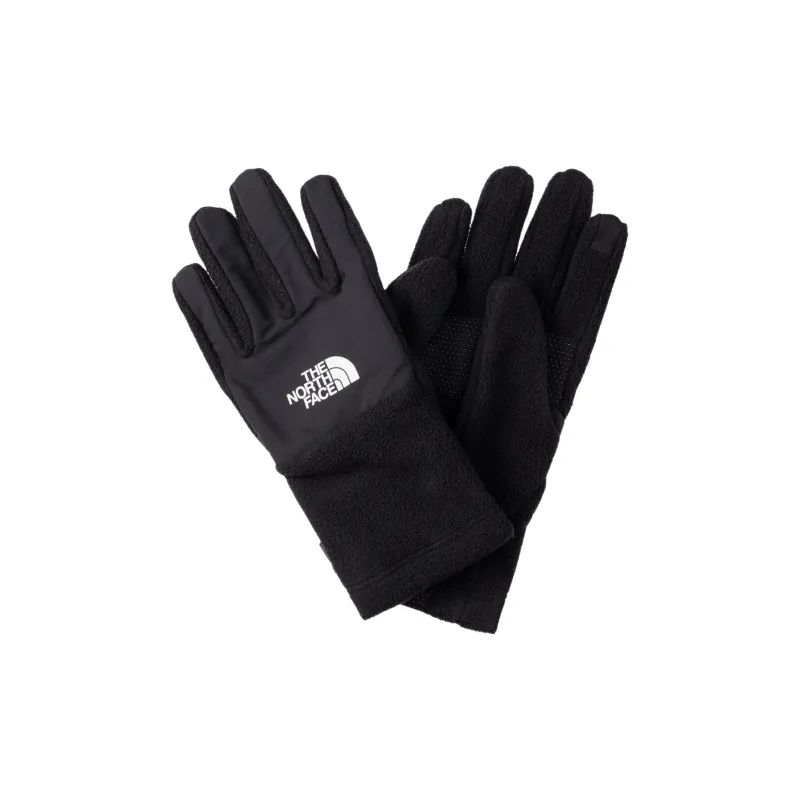 THE NORTH FACE Polyester Nylon Synthetic Leather Knit Gloves Unisex Black-0