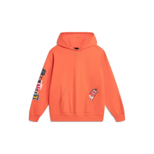 LiNing Sweatshirt Men's Pink Orange Orange