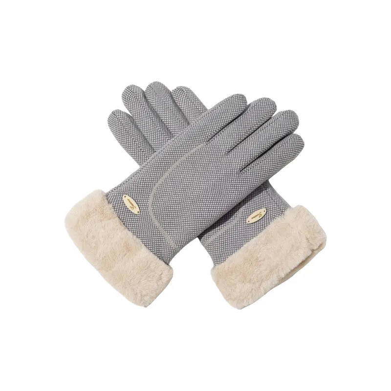 Shanghai Story Polyester Knit Gloves Women's 6 Colors-4