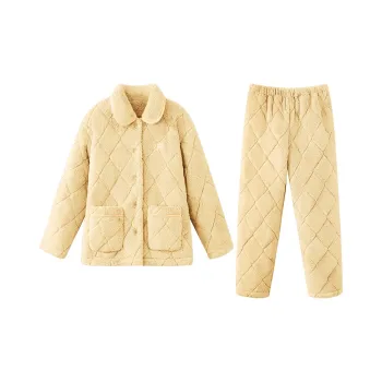 JINGYUN Pajama Set Women's Light Yellow