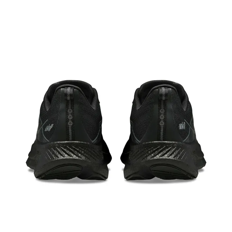 Saucony RIDE 17 Anti Slip Wear Resistant Low Top Running Shoes Women's Black-3