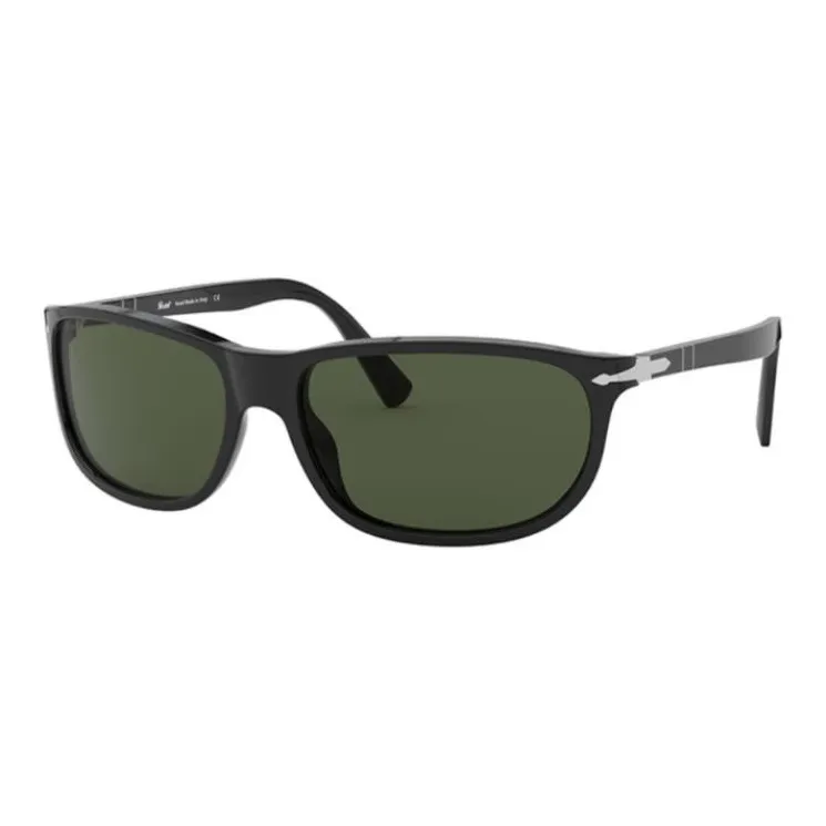 PERSOL Rectangular Sunglasses Men's Black-0