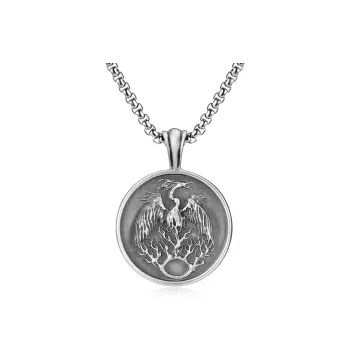 EVBEA Stainless Steel Tin Necklaces Men's