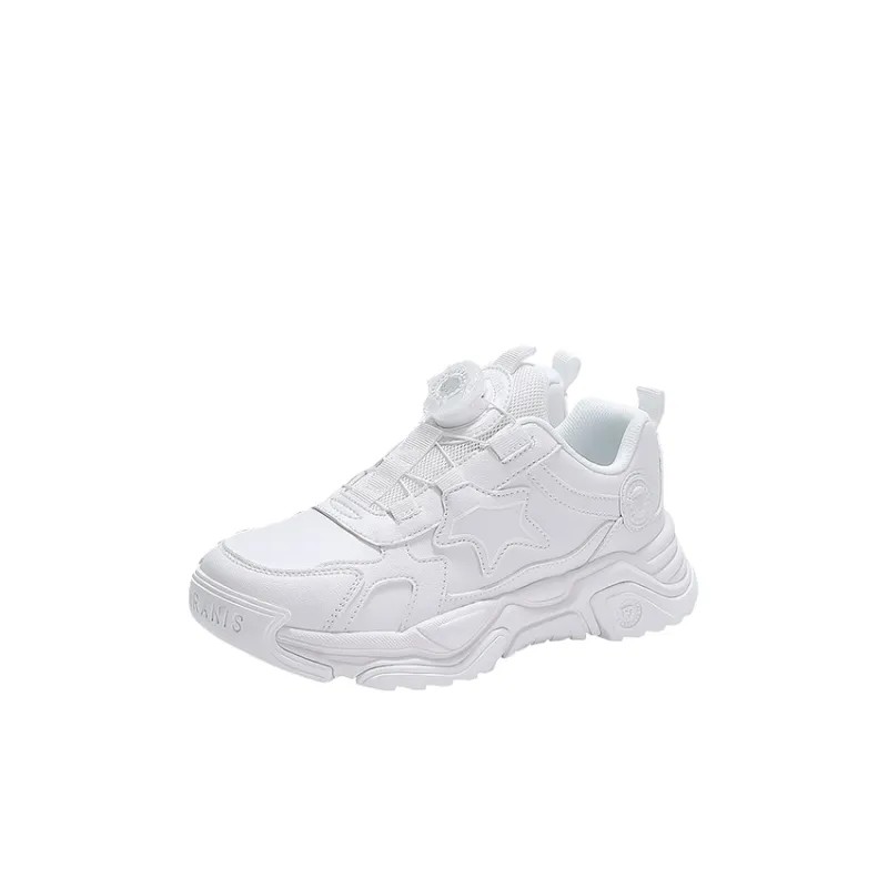 TARANIS Anti Slip Wear Resistant Low Top Kids' Running Shoes White Kids'-0