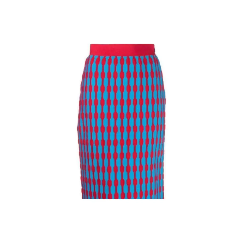 TORY BURCH Geometric-pattern High-waist Skirt-1