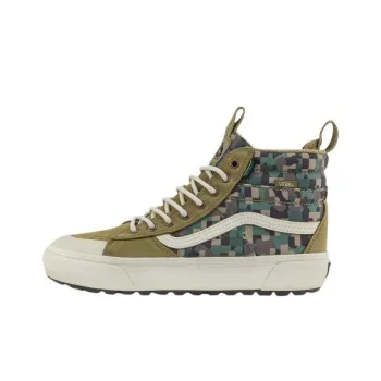 Vans MTE Sk8 Hi Anti Slip Wear Resistant High Top Hiking Shoes Unisex Green Brown