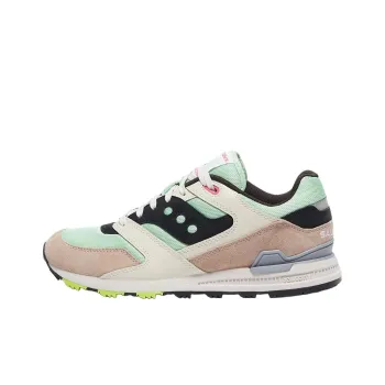 Saucony COURAGEOUS Cushioning, Wear Resistant Low Top Running Shoes Men's Brown Green