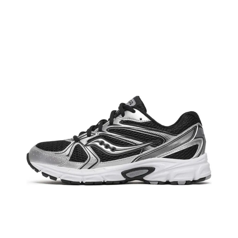 Saucony Ride Millennium Anti Slip Wear Resistant Low Top Running Shoes Men's Black White-0