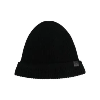 TOM FORD Logo patch Ribbed Beanie