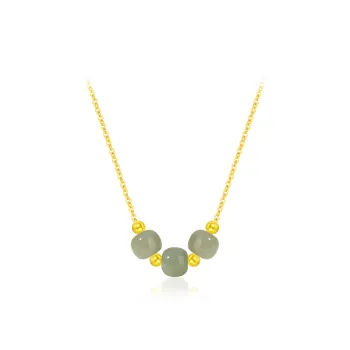 Cuz Strange Intention Hetian Jade Necklaces Green Jade Women's