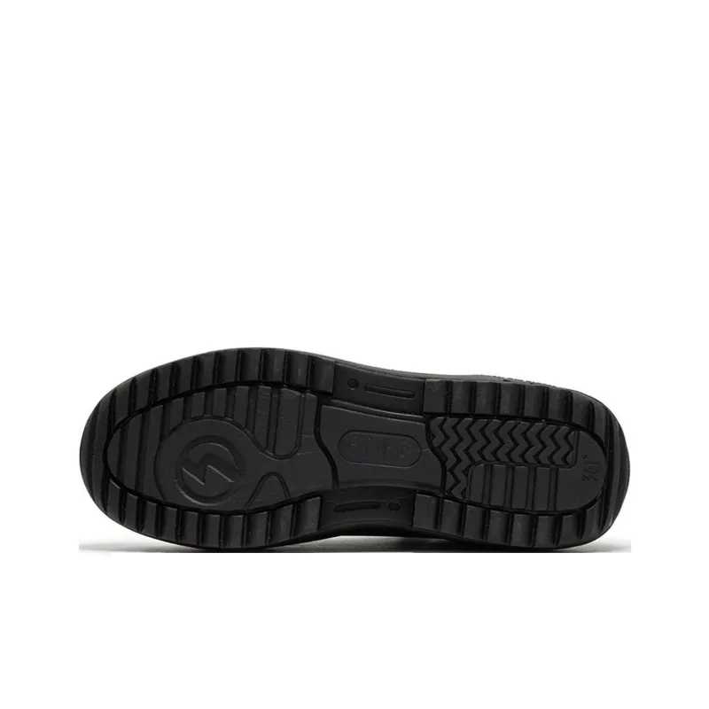 361° Trudging In The Snow Anti Slip Wear Resistant High Top Casual Shoes Women's Black-4