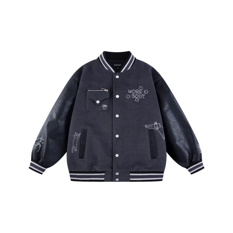 WORKSOUT Baseball Jacket Unisex-4