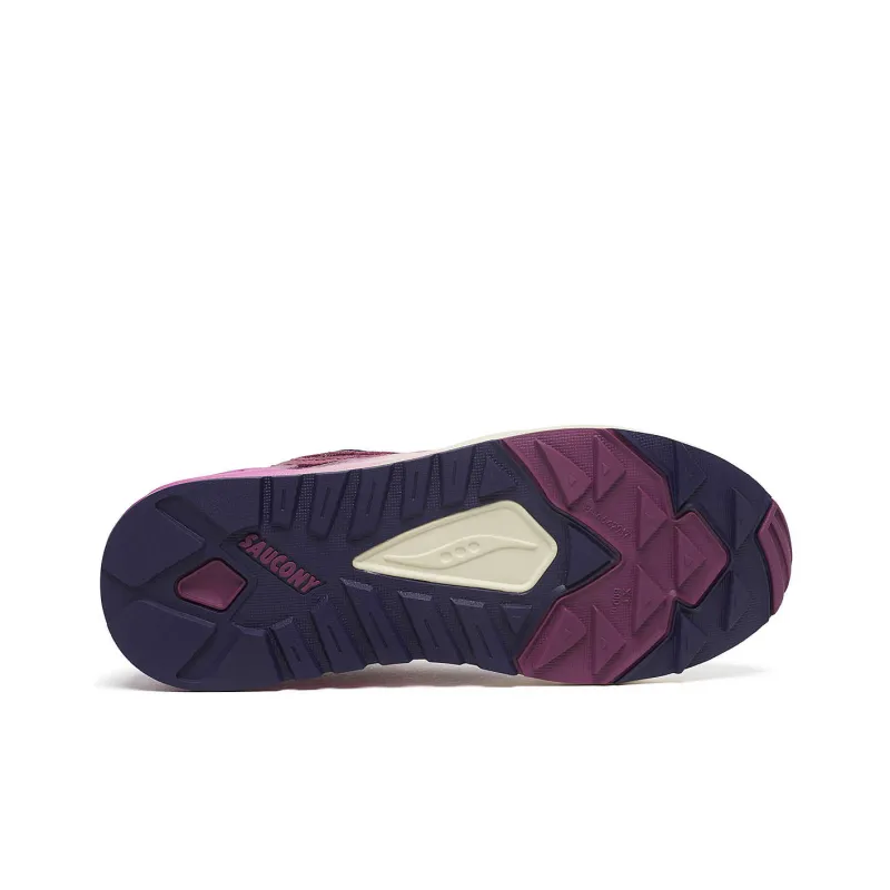 Saucony Grid Shadow 2 Shock Absorbers With Slip Resistant Features Low Top Running Shoes Unisex Purple-4