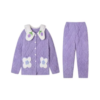 DanceBees Pajama Set Women's Purple