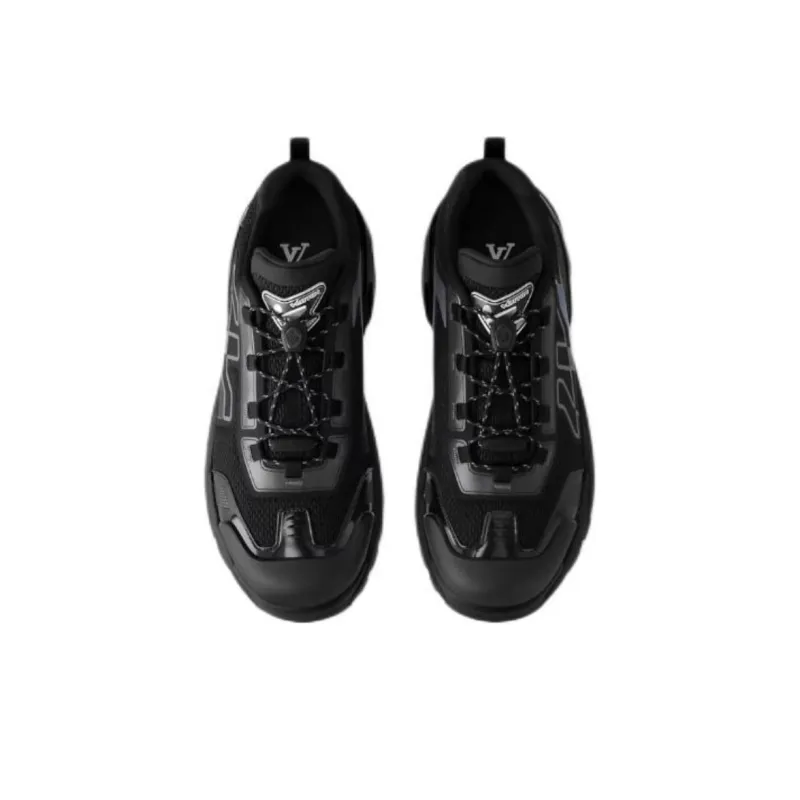 LOUIS VUITTON Runner Tatic 2025 Spring Men's Collection Low-Top Casual Shoes Men's Black-3