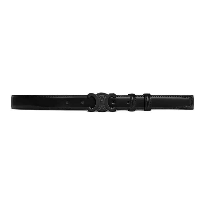 CELINE Medium Triomphe Belt In Taurillon Leather-1