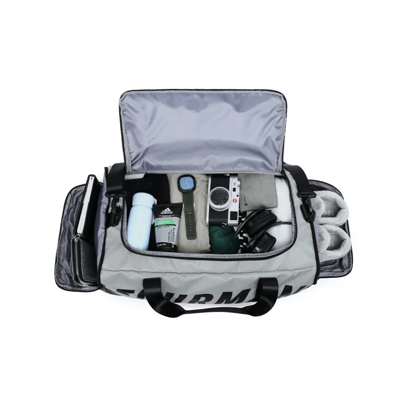 MOYYI Oxford One Shoulder Portable Basketball Bag Crossbody Bag Gym Bag Travel Bag Large Size Men's Gray/Black-2