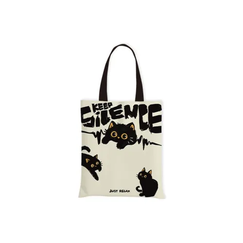 AOSONG Suede Tech Fabric Tote Bag Shoulder Bag Medium Size Women's Black & White