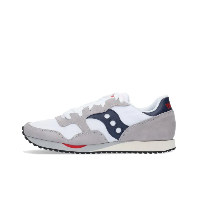 Saucony DXN Trainer Anti-Slip Wear-Resistant Low-Top Running Shoes Men's Gray White-0