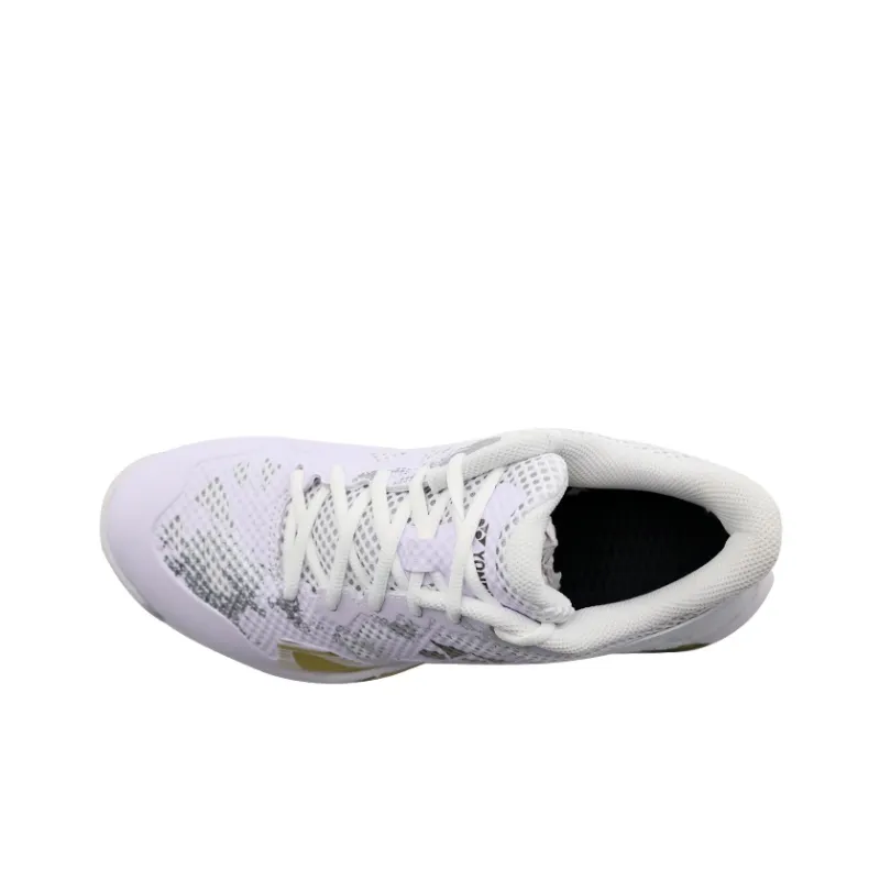 YONEX Cushioning Anti Slip And Wear Resistant Coverage Support Low Top Badminton Shoes Men's White Gold-2