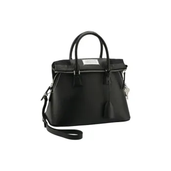Maison Margiela 5AC Calfskin Shoulder Bag, Crossbody Bag, Handbag Medium Size Women's Black