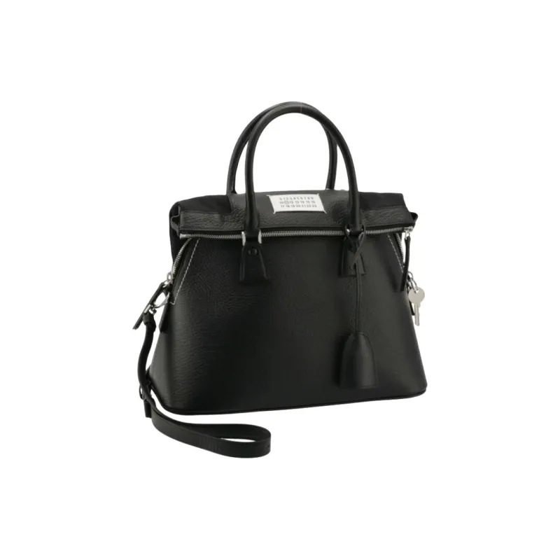 Maison Margiela 5AC Calfskin Shoulder Bag, Crossbody Bag, Handbag Medium Size Women's Black-0