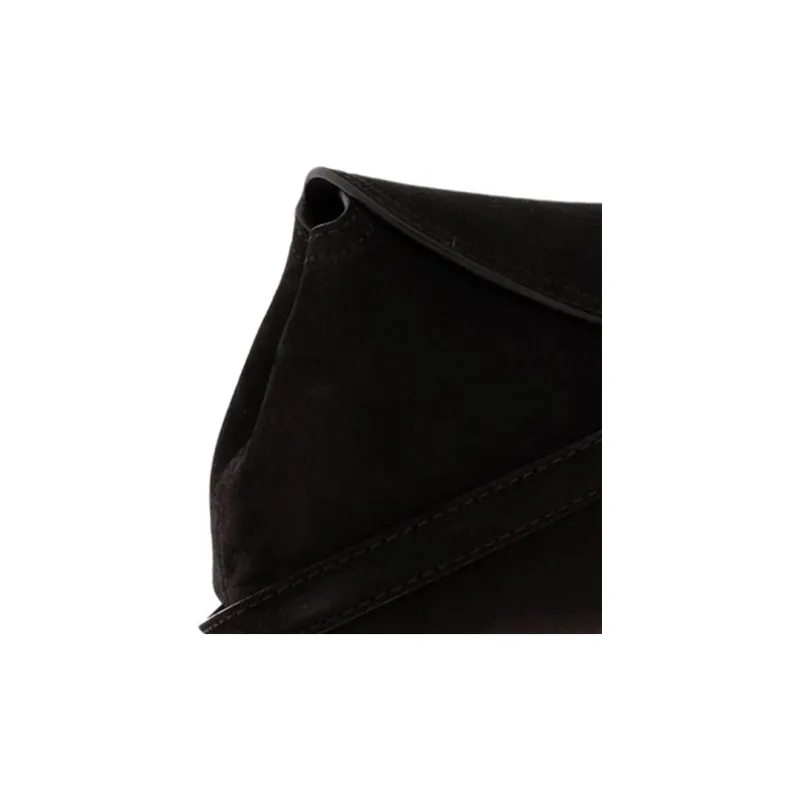 TOTEME Cow Leather Crossbody Bag, Shoulder Bag Regular Women's Black-3