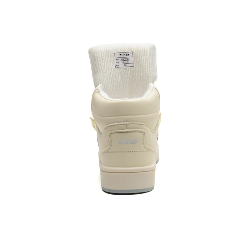 Z.SUO Full Coverage Warm Slip Resistant Cushioning Height Increasing High Top Skateboard Shoes Unisex Box Included-5