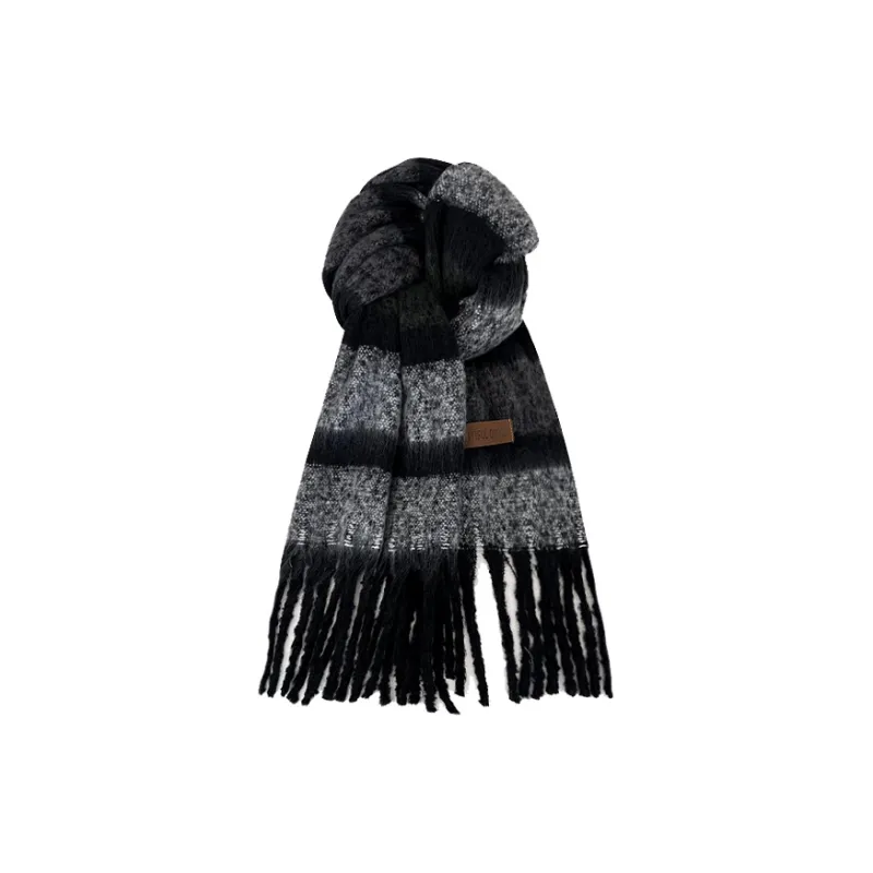 STUFFER Imitation Mohair Knit Scarves Unisex-10