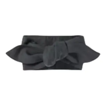 MUJI Linen Knit Scarves Women's Dark Gray