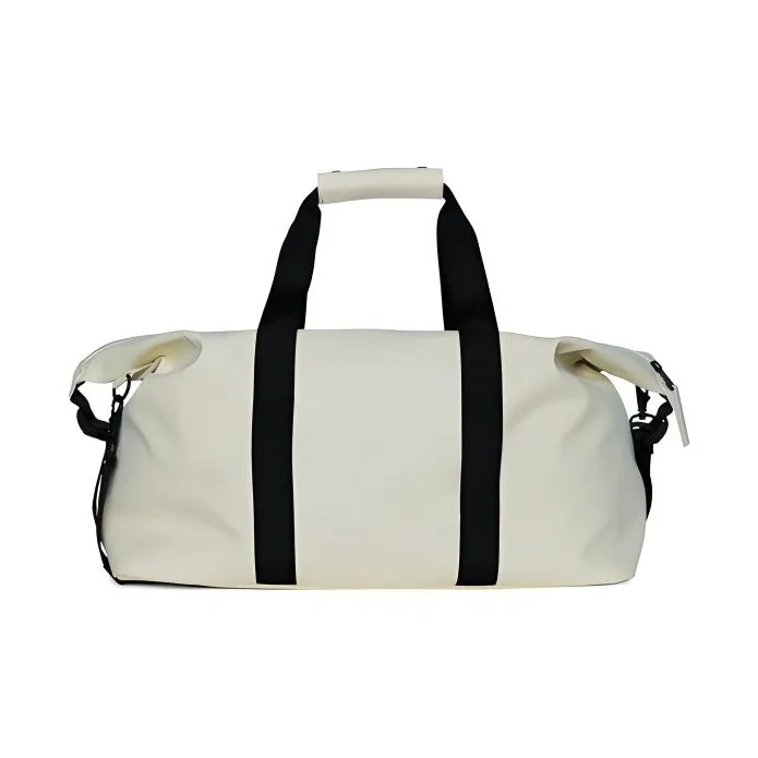 Rains Matte Water-Resistant Fabric Travel Bag Regular Unisex Fossil White-0