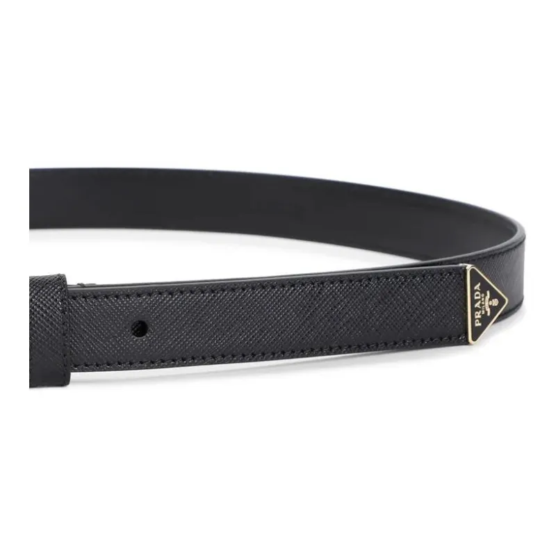 PRADA Saffiano Logo Engraved Belt-2