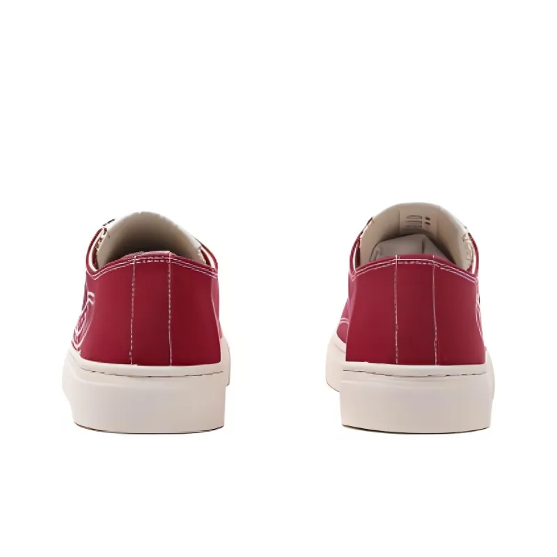 Vivienne Westwood Low Top Skateboard Shoes Women's Red-3