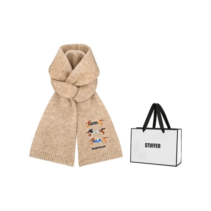 STUFFER Contains Wool Knit Scarves Unisex-4