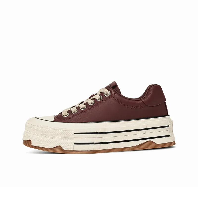 Rosa Bianca Low-Top Skateboard Shoes Women's Ancora Red-46