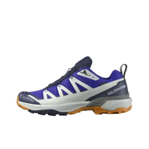 SALOMON X ULTRA 360 Slip Resistant Low Top Running Shoes Men's Gray Blue