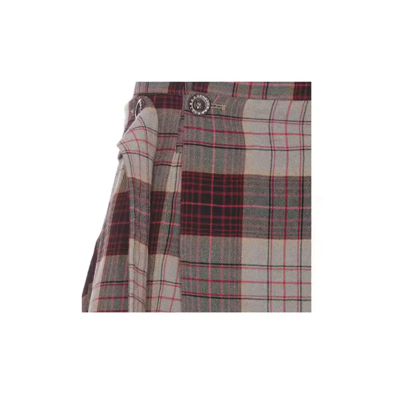 Vivienne Westwood Checked Asymmetric Mini Skirt-5