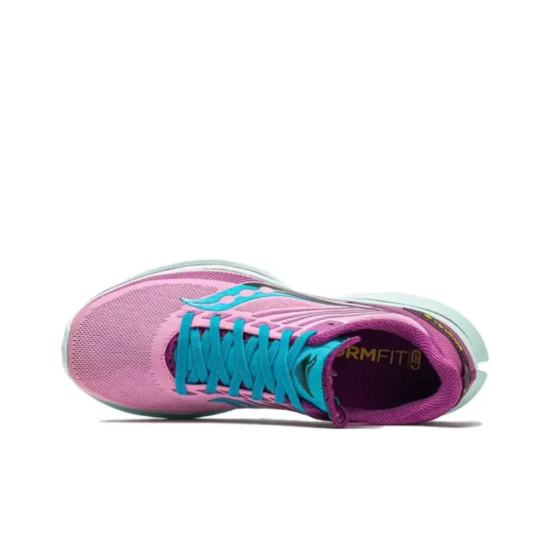 Saucony Kinvara 12 Anti-Slip Wear-Resistant Low-Top Running Shoes Women's Pink-4