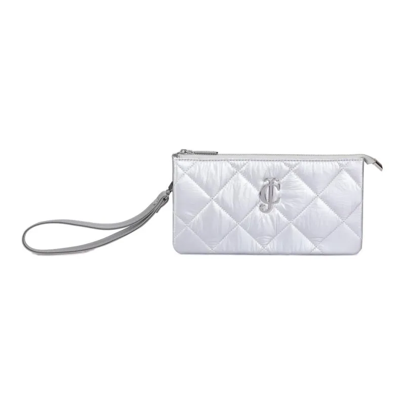 JUZI Polyethylene Leather Wrist Bags Clutches Women's Gray-0