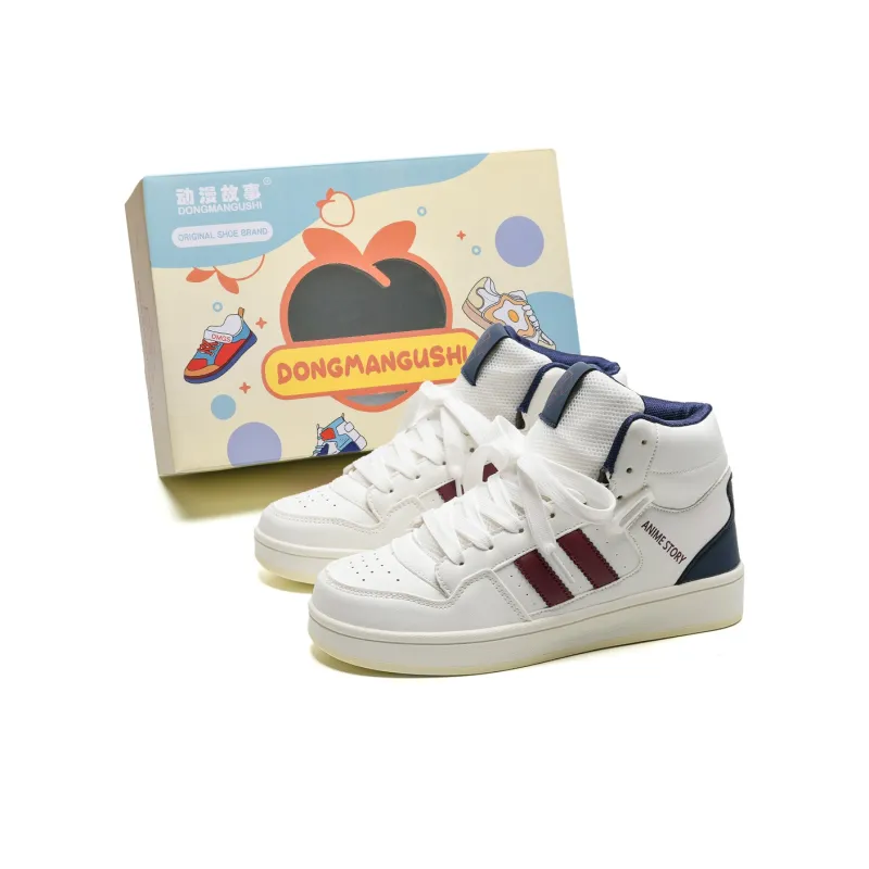 Anime Story Slip Resistant, Abrasion Resistant, Lightweight, Breathable Mid Top Skateboard Shoes Unisex Box Included-54
