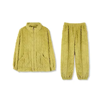 WANANNI Pajama Set Women's Cream Green