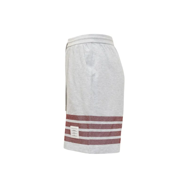 THOM BROWNE 4 Bar Striped Drawstring Track Shorts-2