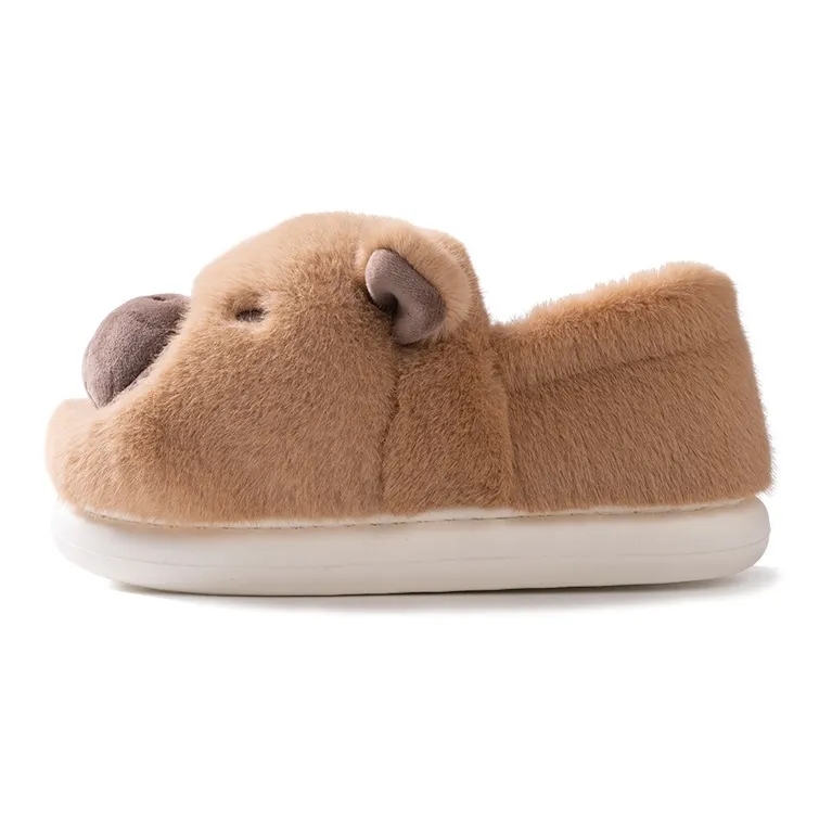 LATE TIME Cotton Slippers For Fall And Winter Indoor Home Warmth With Back Strap Unisex Home Slippers-1