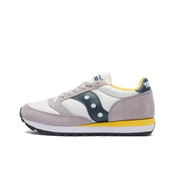 Saucony Jazz 81 Anti-Slip Wear-Resistant Low-Top Running Shoes Men's Gray White