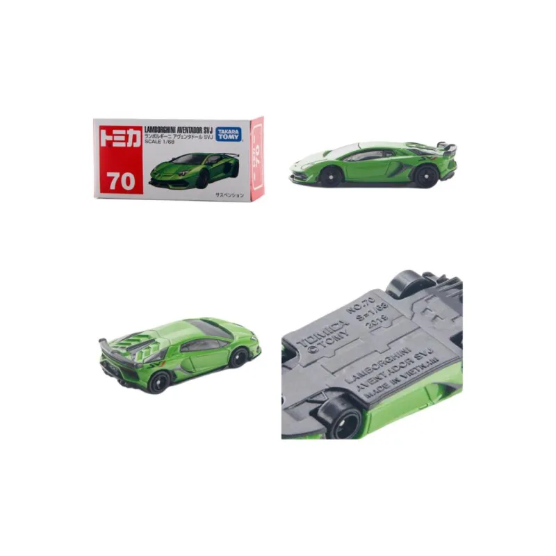 TAKARA TOMY Lamborghini Alloy Small Car Hobby Model Car Size 70 Enavtado SVJ Sports Car Assembled Models-2