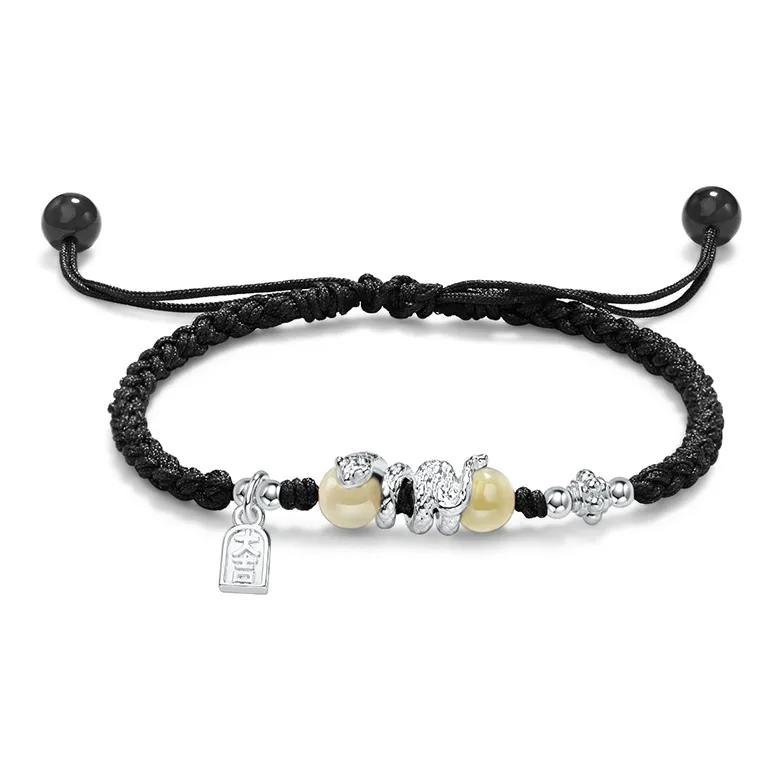 AGOVSKI Hetian Jade Bracelets Pale Greenish White Jade Unisex-6