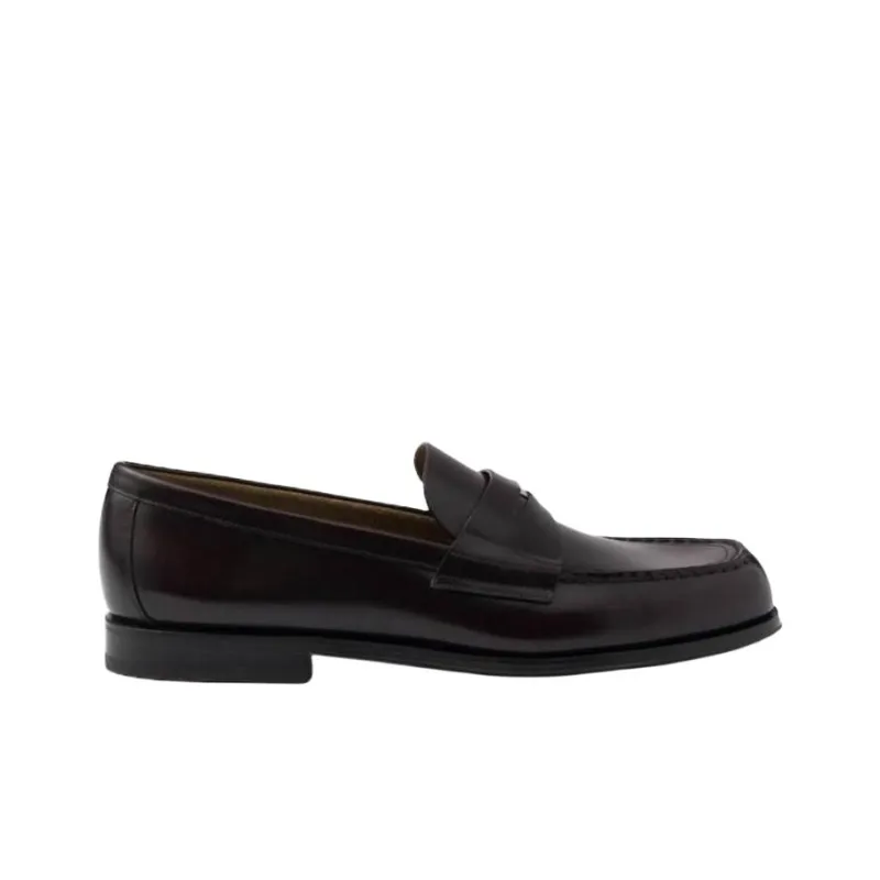 PRADA Cordovan Loafers Men's Umber-1